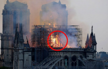 Xôn xao hình ảnh Chúa Jesus xuất hiện trong đám cháy Nhà thờ Đức Bà Paris