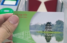Thẻ vé đường sắt Cát Linh - Hà Đông in hình tháp Rùa