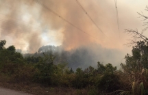 Đoạn tuyến đường dây 500kV bị ảnh hưởng do cháy rừng ở thị xã Hương Thủy đã được an toàn