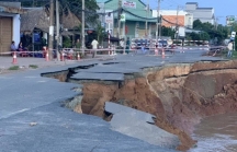 Quốc lộ 91 qua tỉnh An Giang tiếp tục bị sạt lở, sụt lún dài 35 m