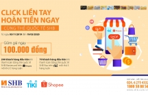 SHB tặng ngàn ưu đãi chủ thẻ quốc tế SHB khi mua sắm trên Shopee và Tiki
