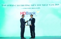 HDBank vào top 10 Doanh nghiệp niêm yết vốn hóa lớn có Báo cáo thường niên xuất sắc nhất