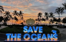 Đảo Ngọc Phú Quốc đón giáng sinh với triển lãm ánh sáng 'Save the Oceans'
