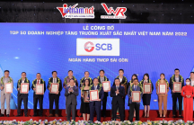 SCB được tôn vinh trong top 50 Doanh nghiệp tăng trưởng xuất sắc nhất Việt Nam