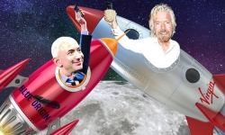 Cuộc đối đầu của giới siêu giàu: Tỷ phú Richard Branson muốn vượt mặt Jeff Bezos trong cuộc đua không gian