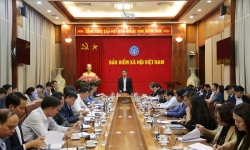 Tổng Giám đốc Nguyễn Thế Mạnh làm việc với BHXH 12 tỉnh, thành phố khu vực phía Bắc