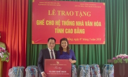 Tân Hoàng Minh trao tặng 10.000 ghế Inox cho hệ thống nhà văn hóa tỉnh Cao Bằng
