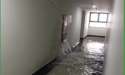 Nước ngập tầng 21 chung cư cao cấp Hà Nội vì vỡ đường ống cứu hỏa