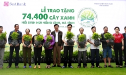 SeABank trao tặng 74.400 cây xanh hồi sinh núi Hồng Lĩnh-Hà Tĩnh