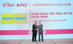 Nam A Bank nhận giải thưởng 'Ngân hàng tiêu biểu về tín dụng xanh' năm 2019