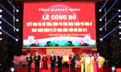 Công bố quyết định của Thủ tướng công nhận TP. Uông Bí hoàn thành nhiệm vụ xây dựng nông thôn mới