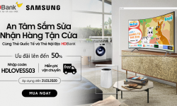 Giảm giá lên đến 50% sản phẩm Samsung khi sử dụng thẻ HDBank