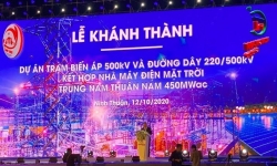 Khánh thành dự án trạm biến áp 500kV và đường dây 220/500kV, nhà máy điện mặt trời Trung Nam Thuận Nam 450 MW
