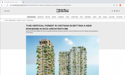 Tòa tháp xanh cao nhất của Việt Nam xuất hiện trên trang chủ Tạp chí danh tiếng của Mỹ 