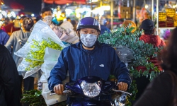 [Ảnh] Khu chợ thơm nhất Hà Nội đông khách bất ngờ trước ngày 20/10