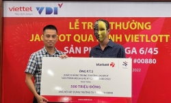Thuê bao Viettel trúng Jackpot qua kênh Vietlott SMS nhận giải trị giá hơn 36 tỷ đồng