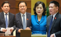 Thống đốc Ngân hàng Nhà nước Nguyễn Thị Hồng và 3 Bộ trưởng ngồi 'ghế nóng' trả lời chất vấn