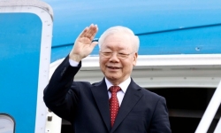 Tổng Bí thư Nguyễn Phú Trọng lên đường thăm Trung Quốc