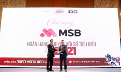 MSB nhận giải thưởng Ngân hàng chuyển đổi số tiêu biểu