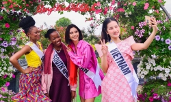 35 mỹ nhân dự thi Hoa hậu du lịch thế giới check in khoe sắc cùng hoa Mê Linh