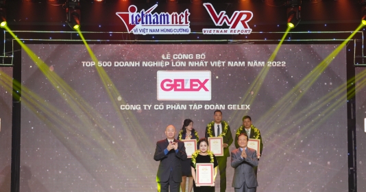 GELEX được vinh danh TOP 50 Doanh nghiệp lớn nhất Việt Nam 2022