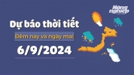 Dự báo thời tiết ngày mai 6/9/2024 mới nhất