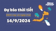 Dự báo thời tiết ngày mai 14/9/2024 mới nhất