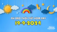 Thời tiết hôm nay 19/9/2024: Tình hình bão số 4 mới nhất