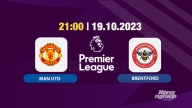 Trực tiếp Man Utd vs Brentford, Ngoại hạng Anh, 21h hôm nay 19/10, K+ SPORT 1