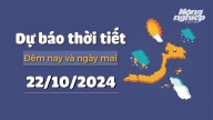 Dự báo thời tiết ngày mai 22/10/2024 mới nhất