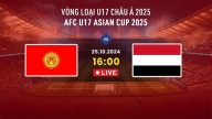 Trực tiếp U17 Kyrgyzstan vs U17 Yemen, U17 Châu Á 2025, 16h hôm nay 25/10