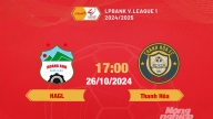 VTV5, FPT Play trực tiếp bóng đá HAGL vs Thanh Hóa, 17h00 hôm nay 26/10/2024