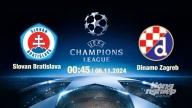 Nhận định, trực tiếp Slovan vs Dinamo Zagreb, Cúp C1 Châu Âu, 00h45 ngày 6/11/2024