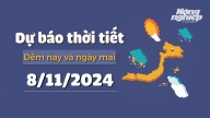 Dự báo thời tiết ngày mai 7/11/2024: Tin bão gần biển Đông