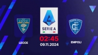 Nhận định, trực tiếp Lecce vs Empoli, Serie A, 02h45 hôm nay 9/11/2024