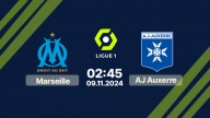 Nhận định bóng đá Marseille vs AJ Auxerre, Ligue 1, 02h45 hôm nay 9/11/2024