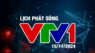 Lịch phát sóng VTV1 hôm nay ngày 15/11/2024