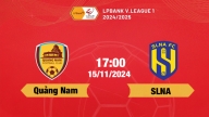 FPTPlay Trực tiếp bóng đá Quảng Nam vs SLNA, 17h hôm nay 15/11/2024