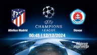 Nhận định, trực tiếp Atletico Madrid vs Slovan, Cúp C1 Châu Âu, 00h45 ngày 12/12/2024