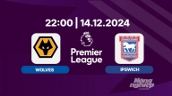 Trực tiếp Wolves vs Ipswich, Ngoại hạng Anh, 22h00 hôm nay 14/12 trên K+ LIFE