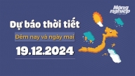 Dự báo thời tiết ngày mai 19/12/2024 mới nhất