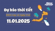 Dự báo thời tiết ngày mai 11/1/2025 mới nhất