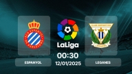 Trực tiếp bóng đá Espanyol vs Leganes, La Liga, 00h30 hôm nay 12/1/2025