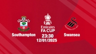 Trực tiếp bóng đá Southampton vs Swansea, FA Cúp, 23h30 hôm nay 12/1/2025