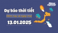 Dự báo thời tiết ngày mai 13/1/2025 mới nhất