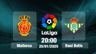 Trực tiếp bóng đá Mallorca vs Real Betis, La Liga, 20h00 hôm nay 25/1/2025