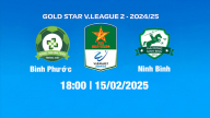 Trực tiếp bóng đá Bình Phước vs Ninh Bình, 18h00 hôm nay 15/2/2025