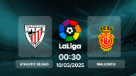 Trực tiếp bóng đá Bilbao vs Mallorca, La Liga, 00h30 hôm nay 10/3/2025