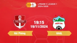 FPT Play Trực tiếp bóng đá Hải Phòng vs HAGL, 19h15 hôm nay 19/11/2024