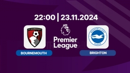 Trực tiếp Bournemouth vs Brighton, Ngoại hạng Anh, 22h hôm nay 23/11, K+ SPORT 2